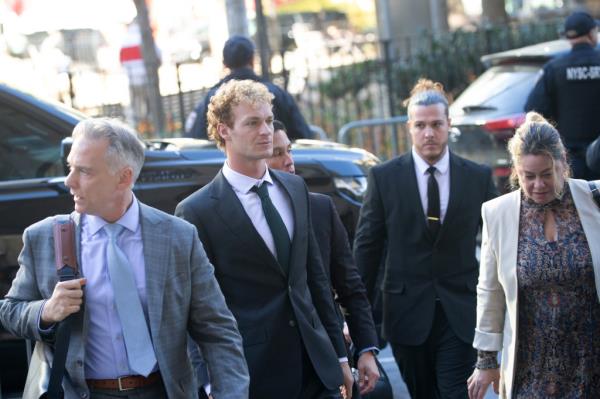 Daniel Penny walking into court.