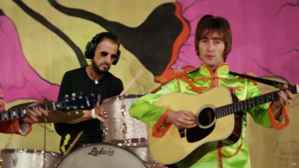 Ringo Starr and John Lennon in the 