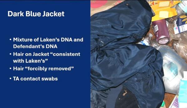 Investigators revealed a jacket that has Riley's DNA on it.