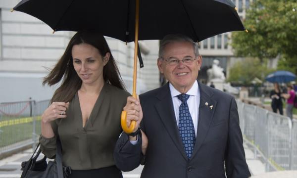 Senator Bob Menendez and Alicia Menendez