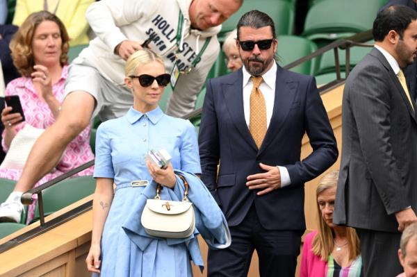 Jordyn Blum, Dave Grohl at Wimbledon on July 2, 2024