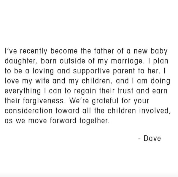 Dave Grohl's statement