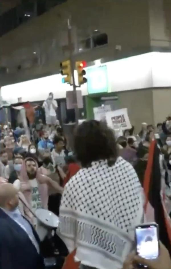 Pro-Palestinian protest in Philly.