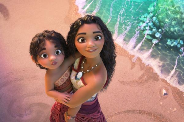 Moana holding child