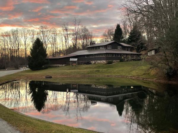 Outside view of cabin at Trails Carolina Camp.