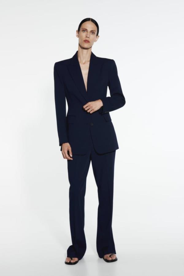 Zara fitted blazer with seams - ￡59.99