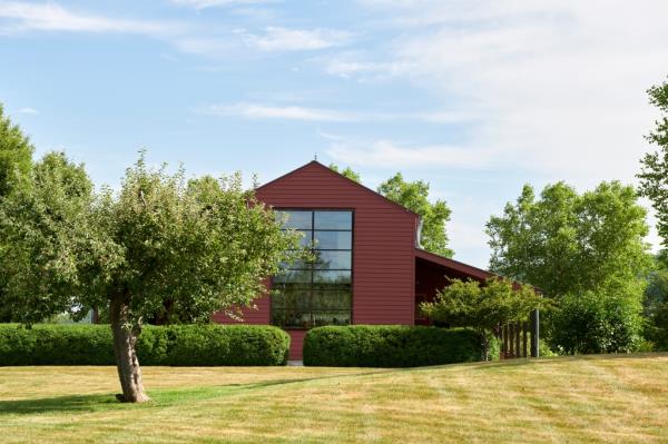 Exterior of the country home. 