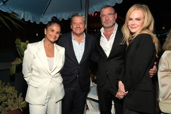 Bela Bajaria, CO of Netflix, Ted Sarandos, Co-CEO of Netflix, Liev Schreiber, and Nicole Kidman attend the Los Angeles premiere of 