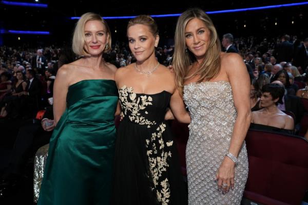 Naomi Watts, Reese Witherspoon and Jennifer Aniston at the Emmys