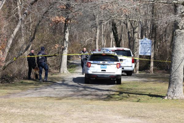 Police searching park