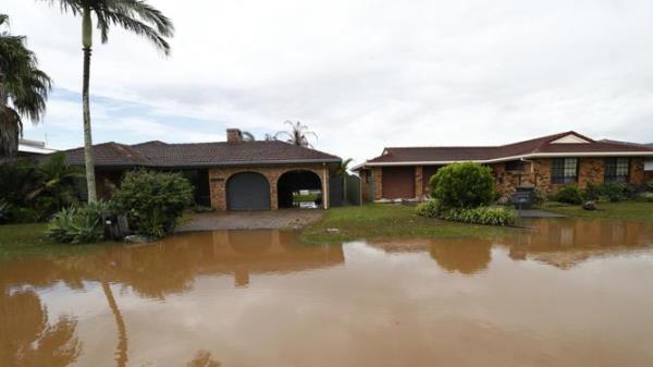 Flooding in West Ballina on March 4, 2022. NewsWire / Danielle Smith.