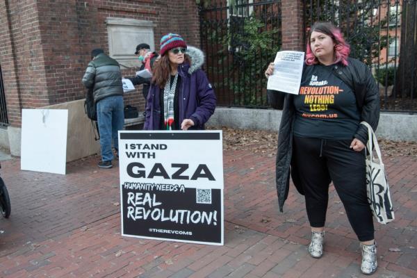 Pro-Palestine protest at Harvard