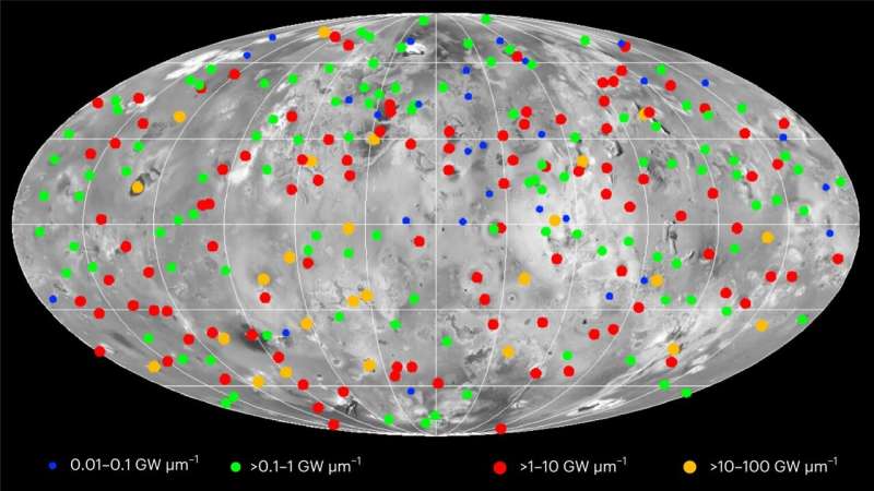 Global view of Io's volcanic activity suggests that tidal heating is co<em></em>ncentrated within its upper mantle