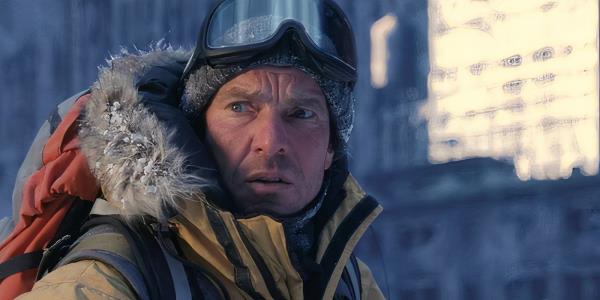 Dennis Quaid wearing snow gear as Jack Hall in The Day After Tomorrow