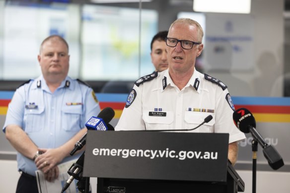 Emergency Management Victoria Commissio<em></em>ner Rick Nugent warned Victorians to be prepared for major storms.