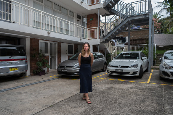 Maeve McErlean makes up to $100 a week renting out the parking space at her Bo<em></em>ndi Beach apartment.