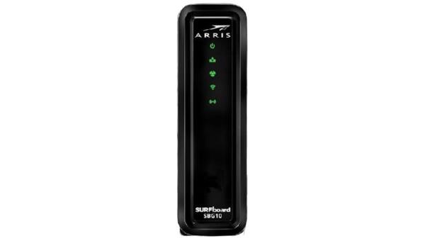 ARRIS SURFboard SBG10 modem on white background